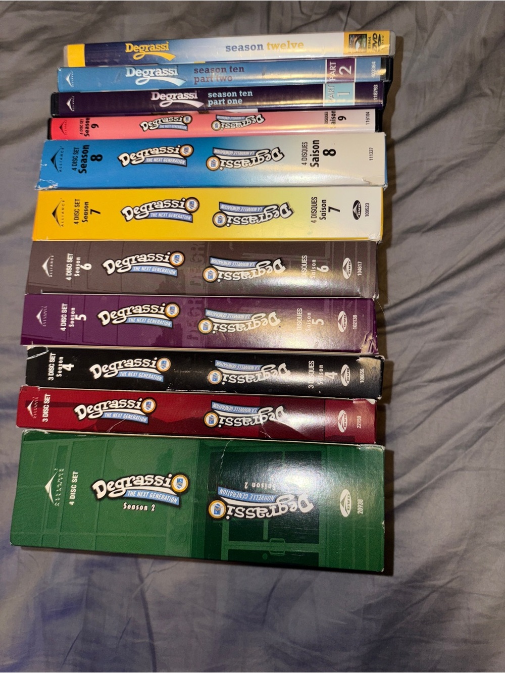 Degrassi dvd season 2-10 and 12